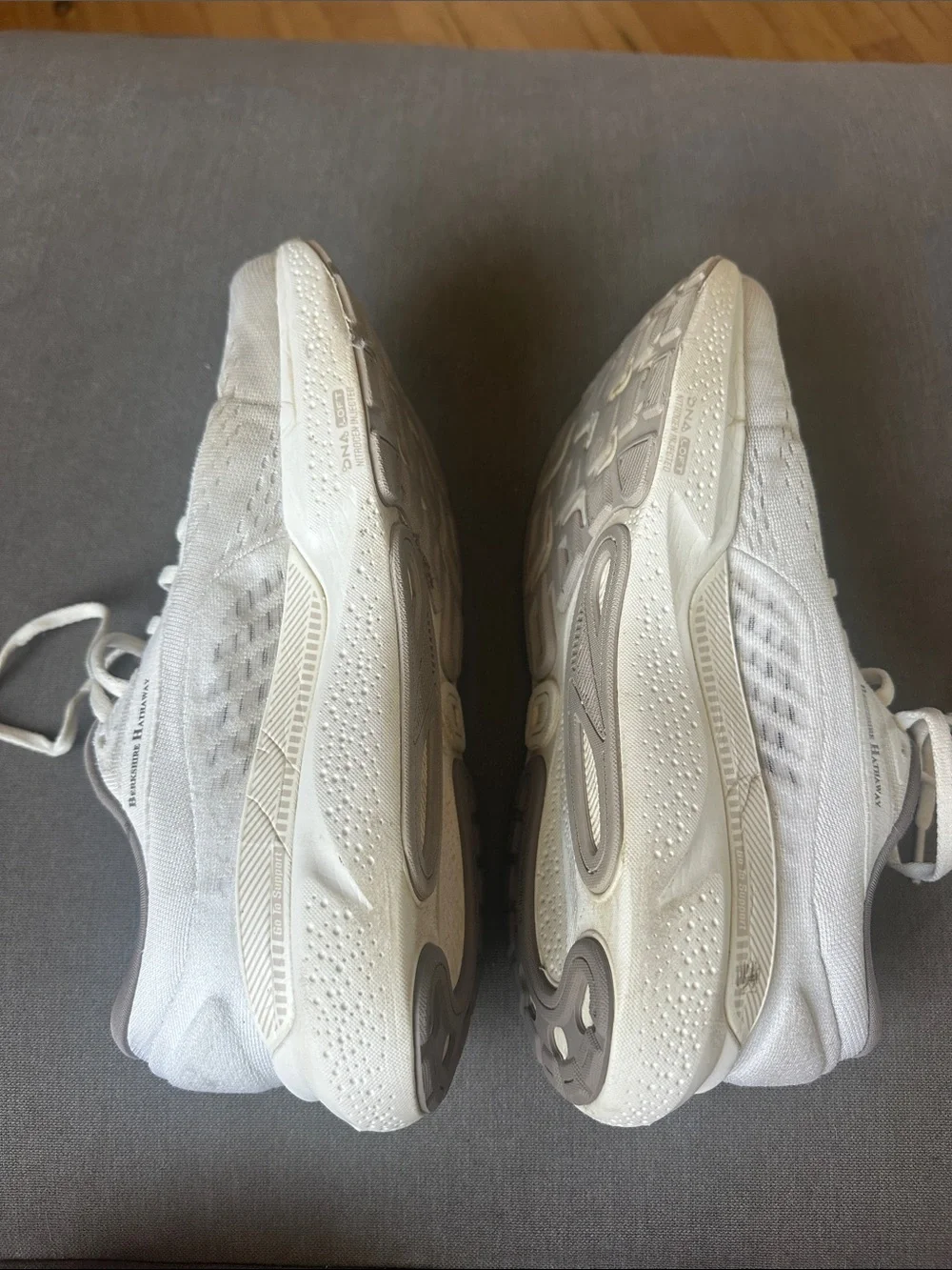 Brooks Adrenaline GTS 24 Women’s Running Shoes in White and Taupe